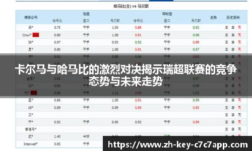 卡尔马与哈马比的激烈对决揭示瑞超联赛的竞争态势与未来走势